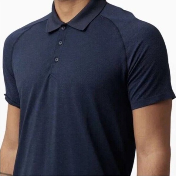 lululemon athletica Other - Lululemon Metal Vent Tech Polo 2.0 Size Medium Navy Blue
